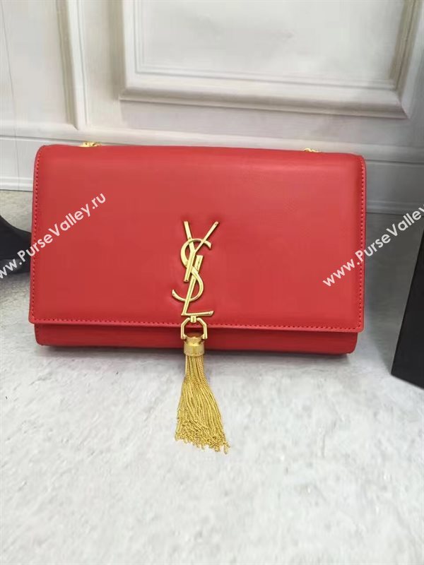 YSL red chain clutch Tassel bag 4835