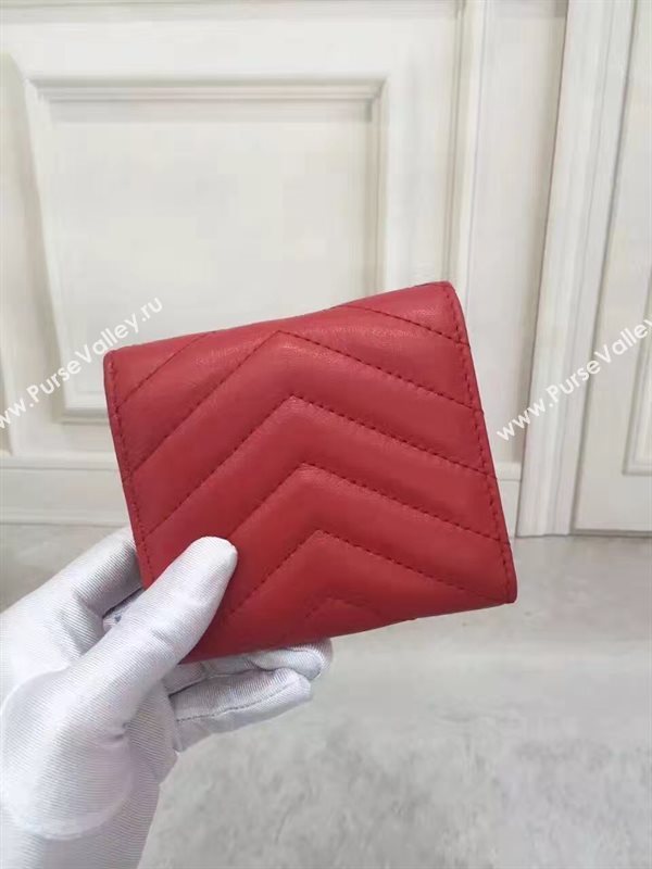 YSL smooth wallet red bag 4839