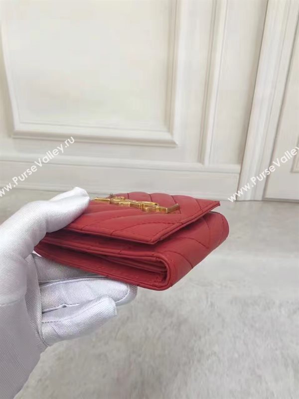 YSL smooth wallet red bag 4839