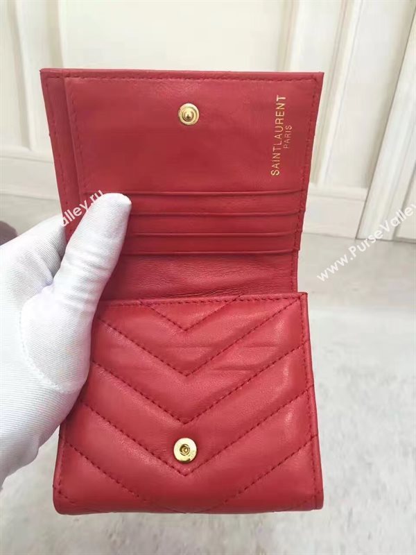 YSL smooth wallet red bag 4839