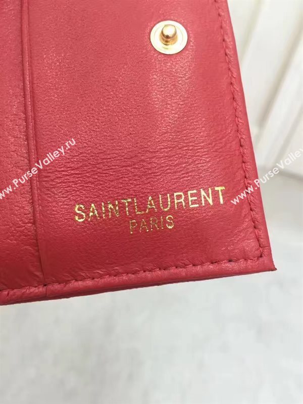 YSL smooth wallet red bag 4839