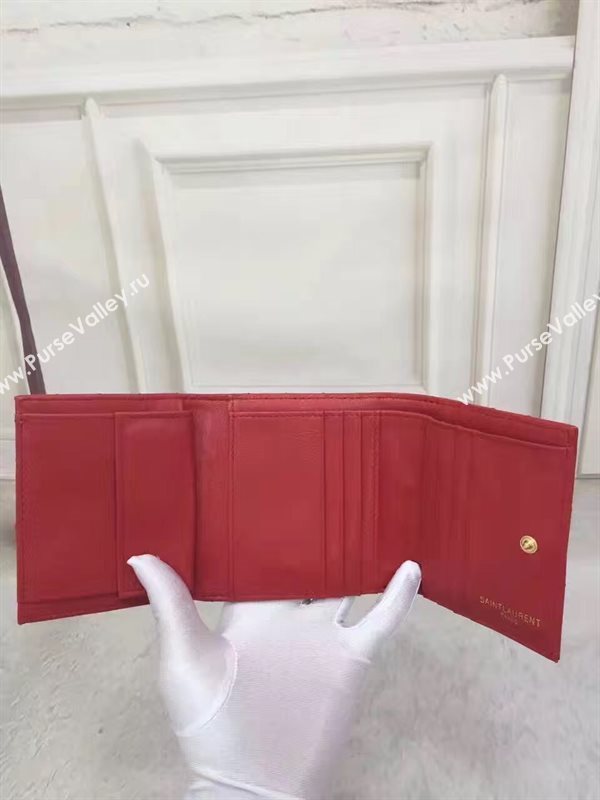 YSL smooth wallet red bag 4839