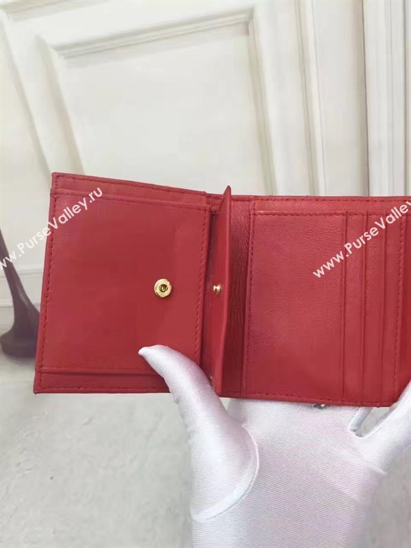 YSL smooth wallet red bag 4839