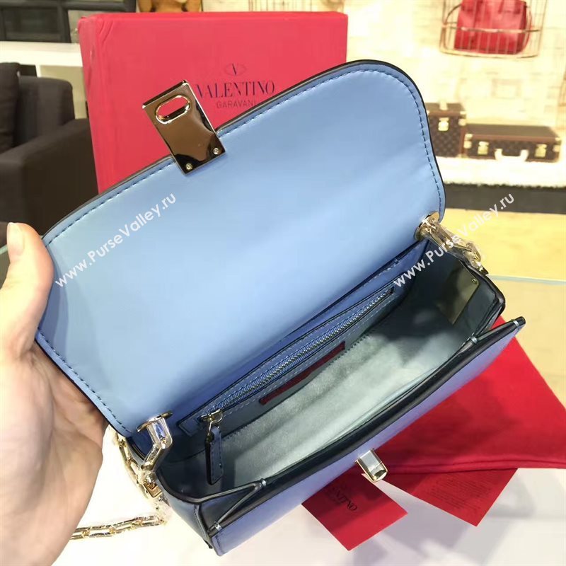 Valentino sky blue chain body cross bag 4940