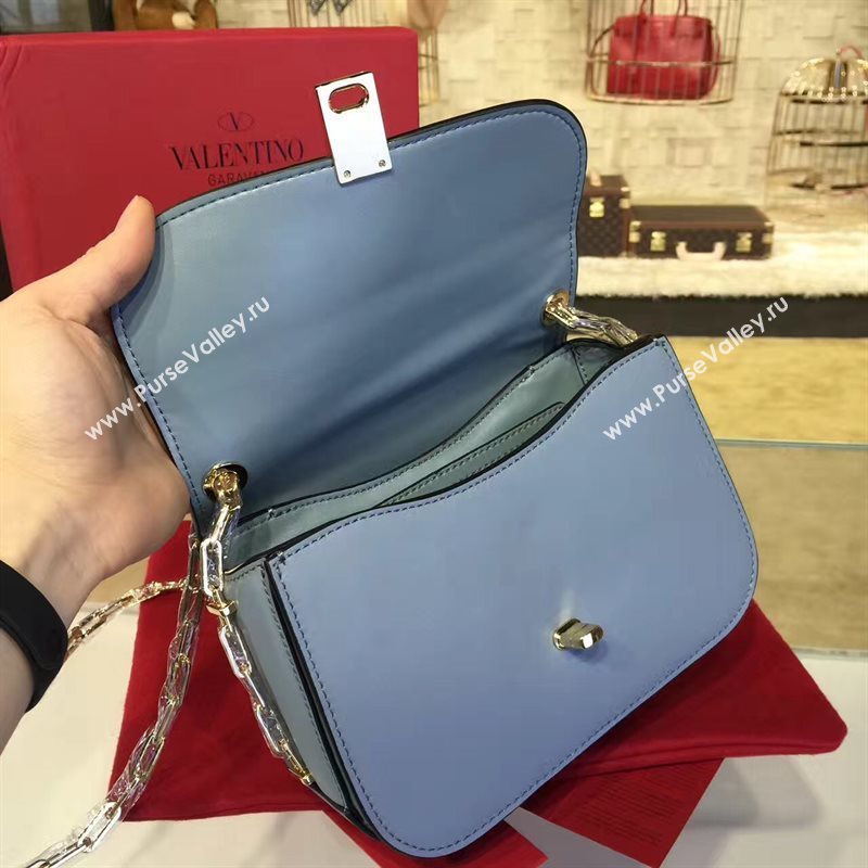 Valentino sky blue chain body cross bag 4940