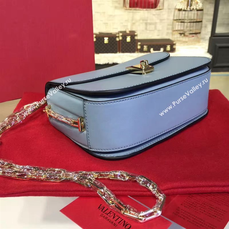 Valentino sky blue chain body cross bag 4940