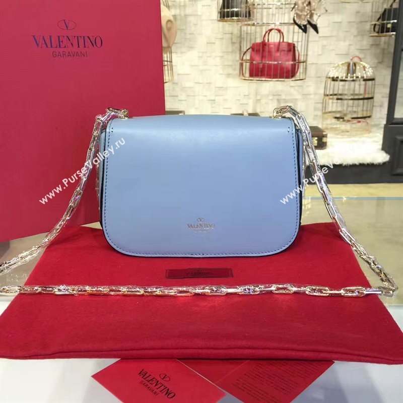 Valentino sky blue chain body cross bag 4940