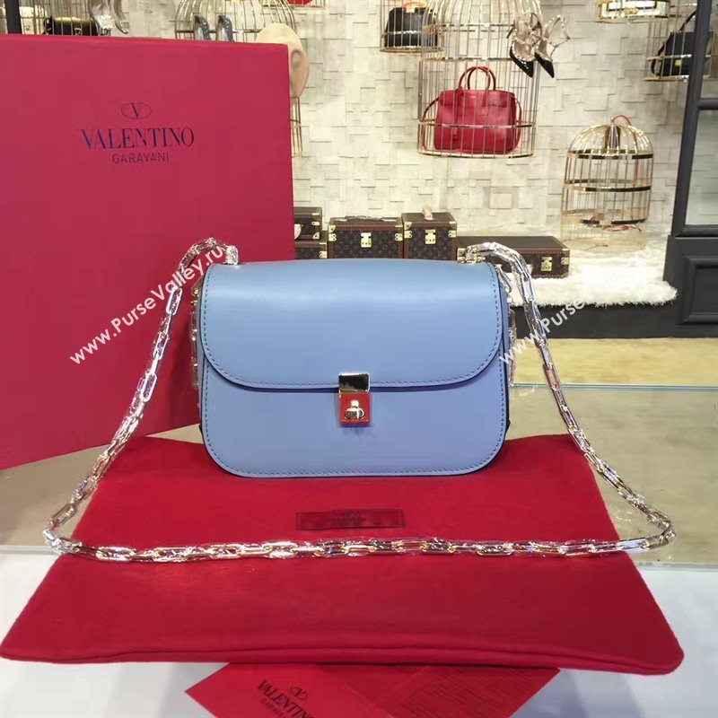 Valentino sky blue chain body cross bag 4940