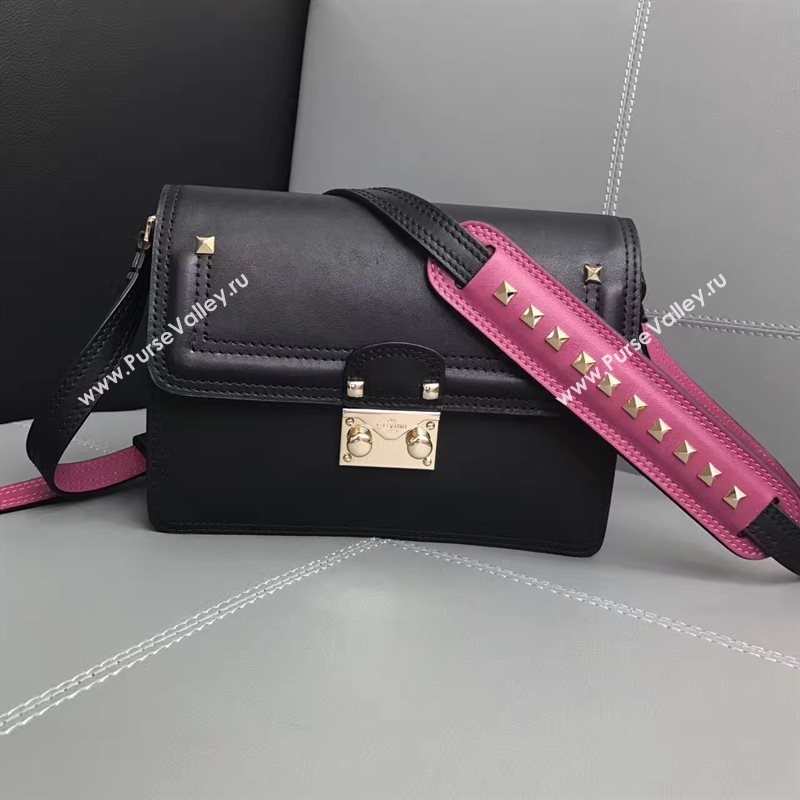 Valentino small shoulder black flap bag 4950