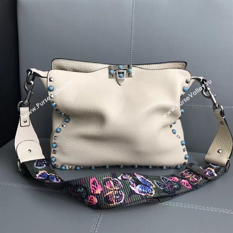 Valentino large crossbody shoulder cream bag 4954