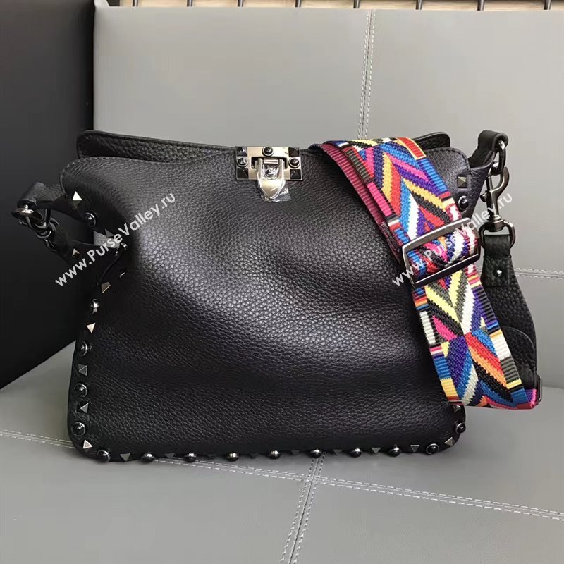 Valentino large crossbody shoulder black bag 4956