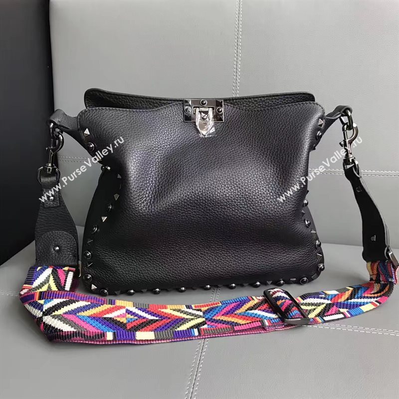 Valentino large crossbody shoulder black bag 4956