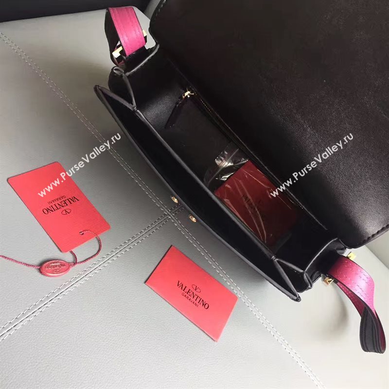 Valentino large crossbody shoulder flap black bag 4960