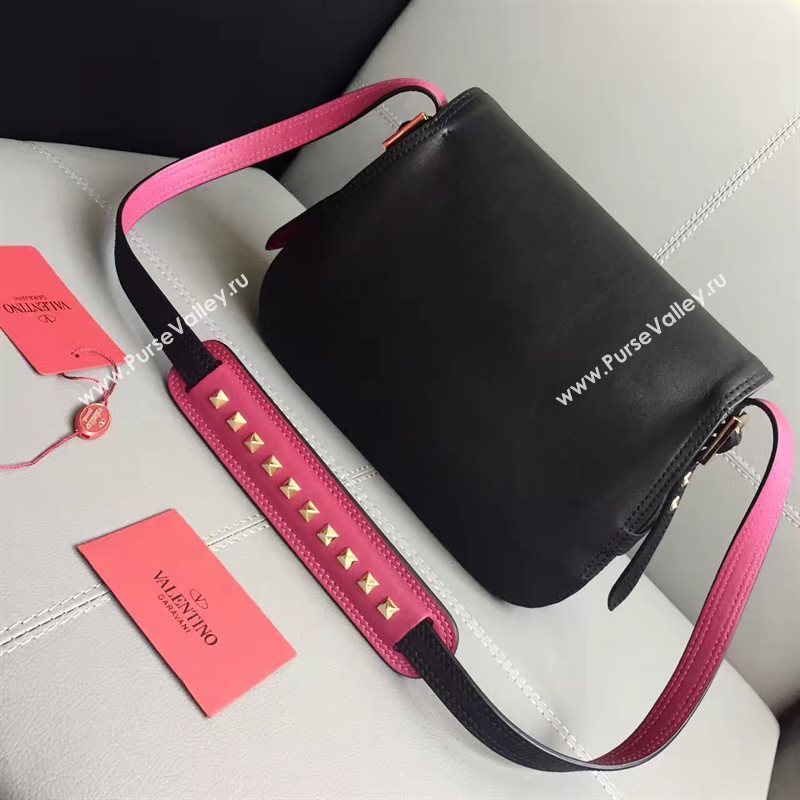 Valentino large crossbody shoulder flap black bag 4960