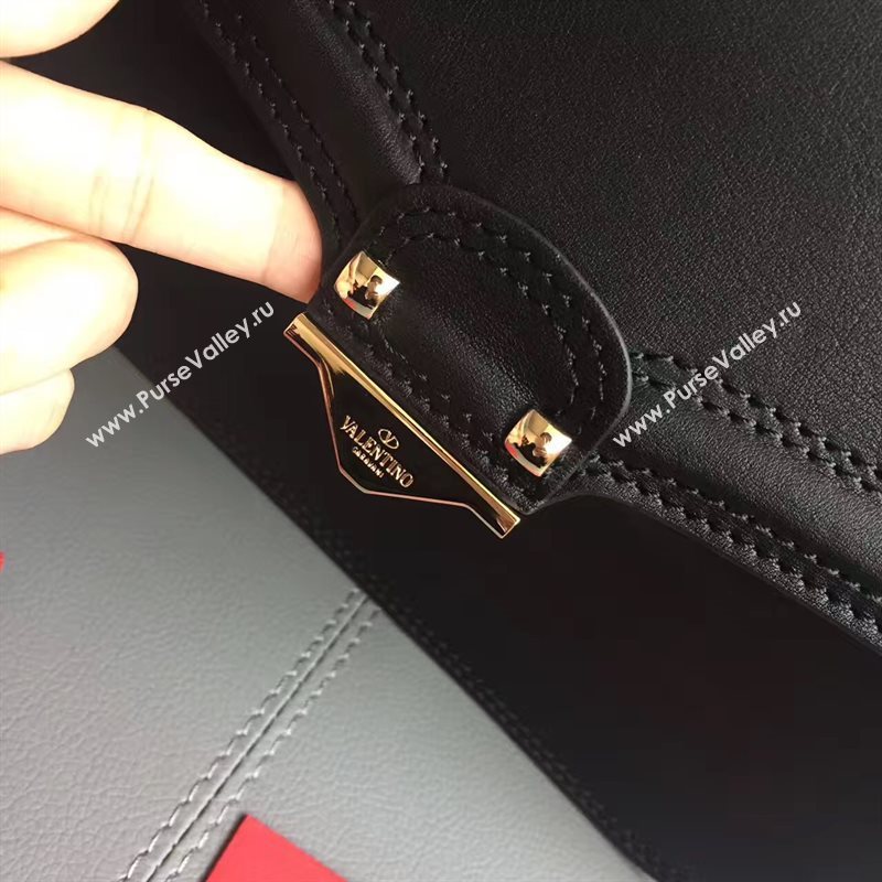 Valentino large crossbody shoulder flap black bag 4960