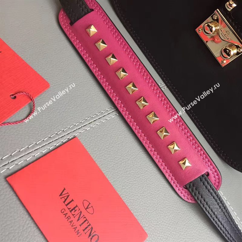 Valentino large crossbody shoulder flap black bag 4960