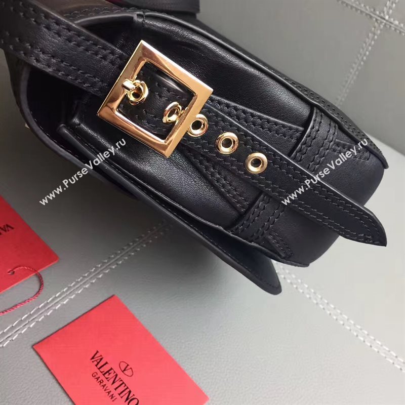 Valentino large crossbody shoulder flap black bag 4960