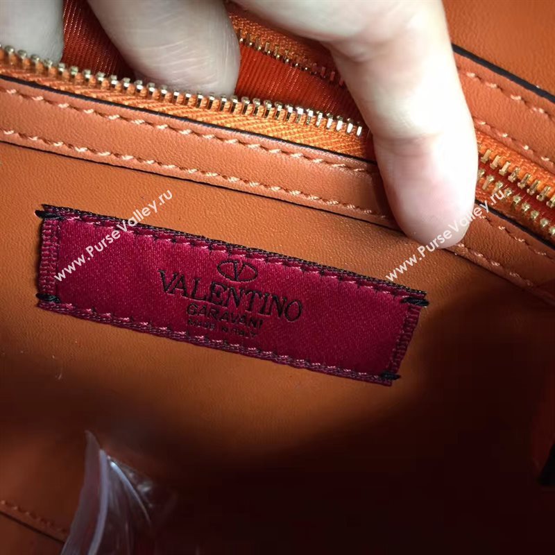 Valentino large crossbody shoulder flap orange bag 4962