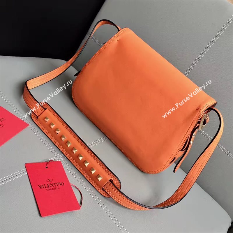 Valentino large crossbody shoulder flap orange bag 4962