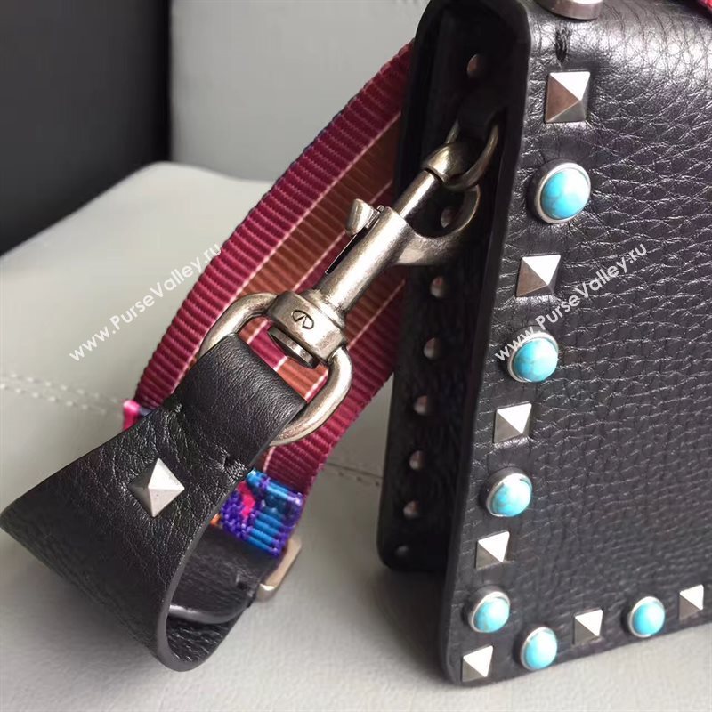 Valentino small shoulder flap black bag 4965