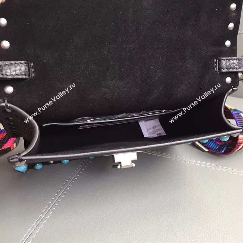 Valentino small shoulder flap black bag 4965