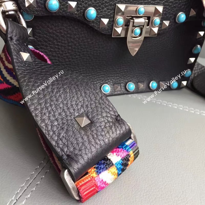 Valentino small shoulder flap black bag 4965