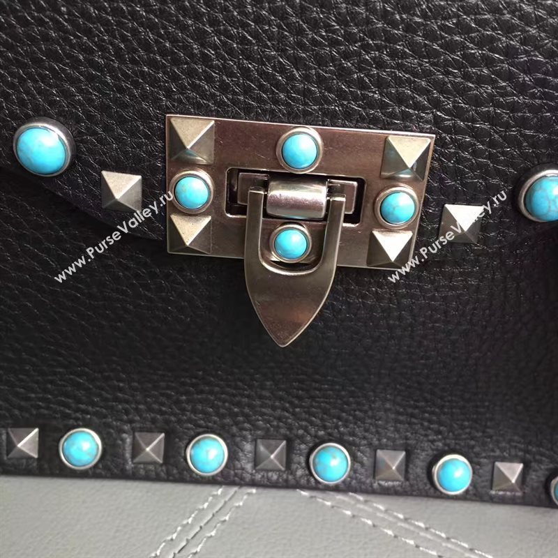 Valentino small shoulder flap black bag 4965