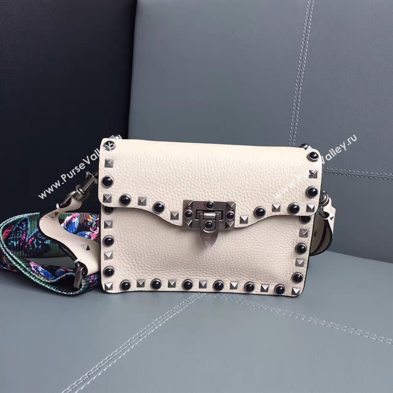 Valentino small shoulder cream flap bag 4966