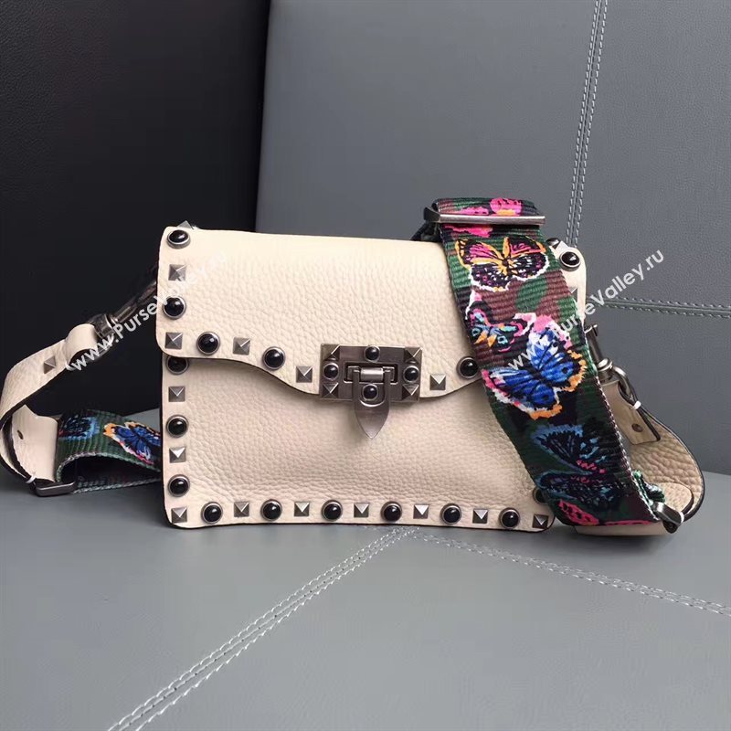 Valentino small shoulder cream flap bag 4966