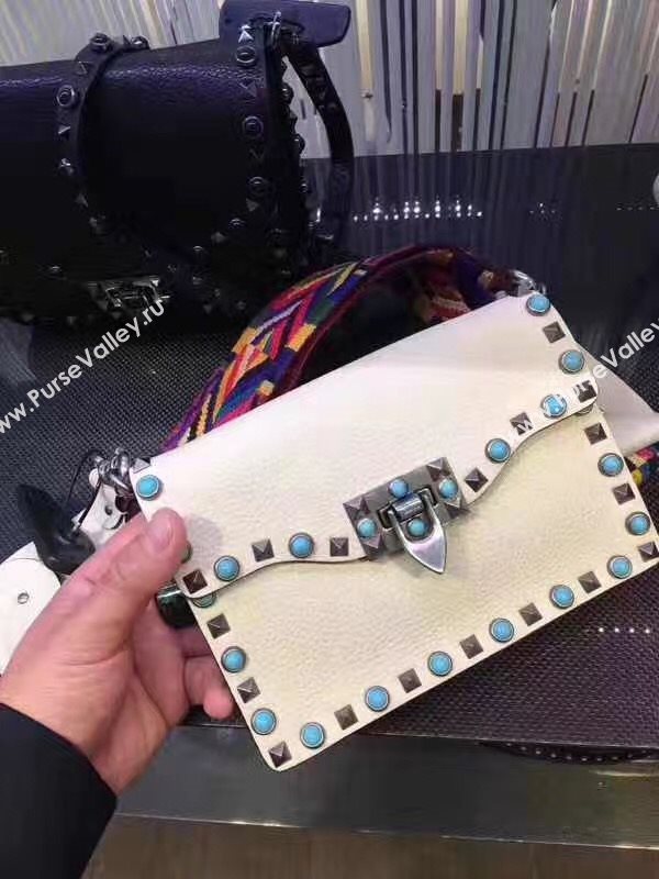 Valentino small shoulder cream flap bag 4966