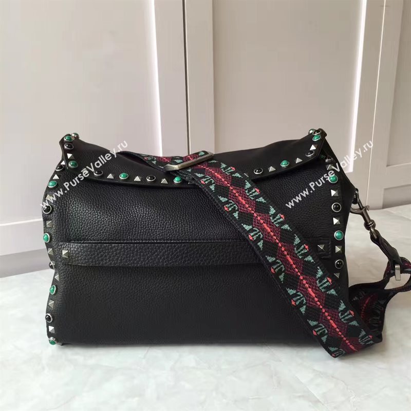 Valentino large shoulder cross black body bag 4978