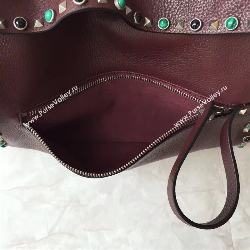 Valentino large wine shoulder body cross bag 4979