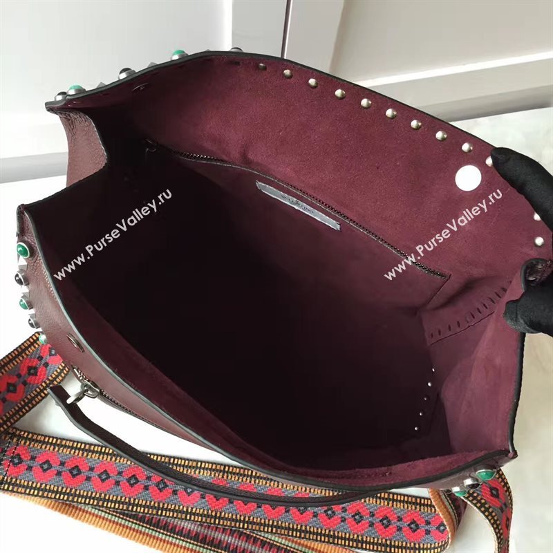 Valentino large wine shoulder body cross bag 4979
