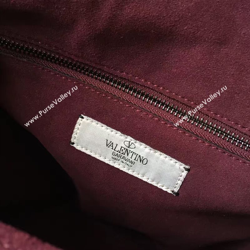 Valentino large wine shoulder body cross bag 4979