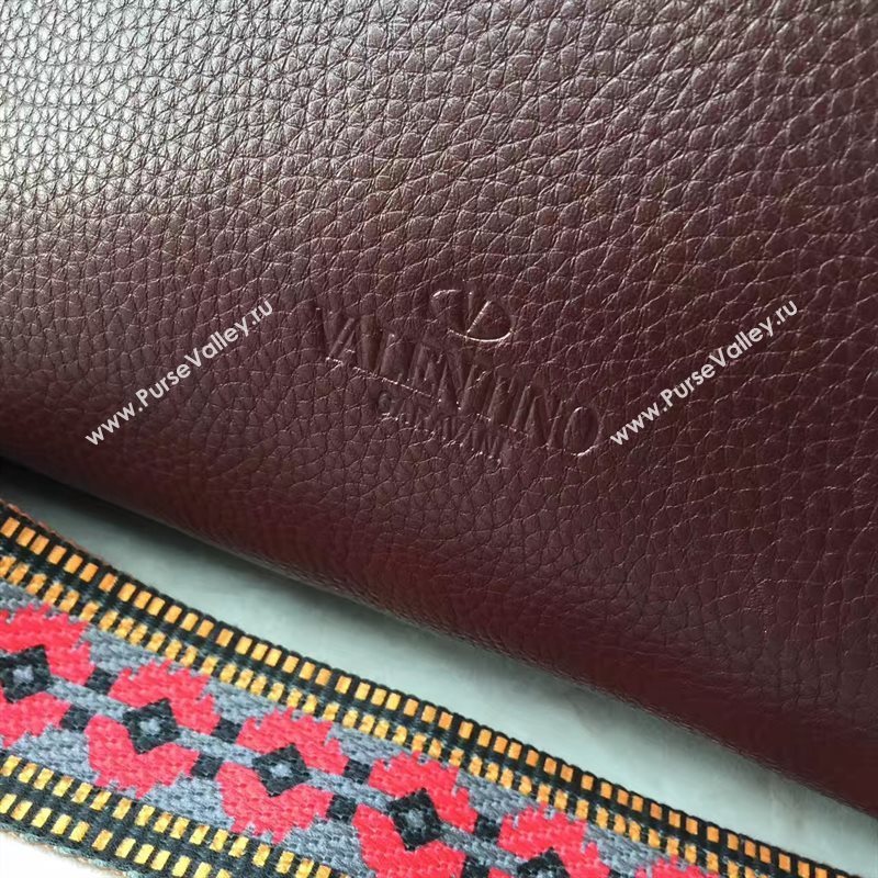 Valentino large wine shoulder body cross bag 4979