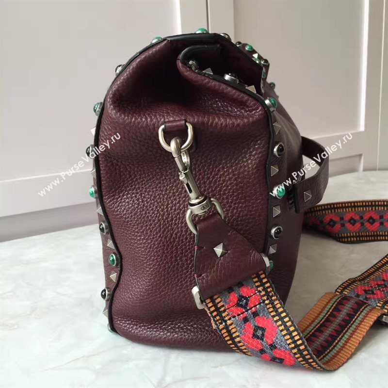 Valentino large wine shoulder body cross bag 4979