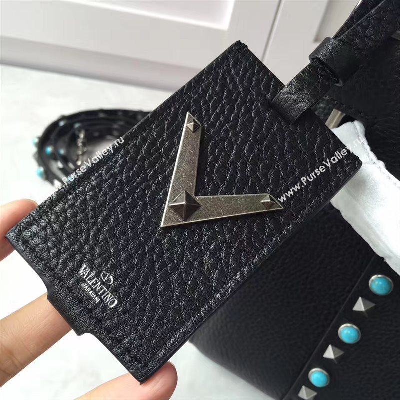 Valentino black tote shoulder bag 4982