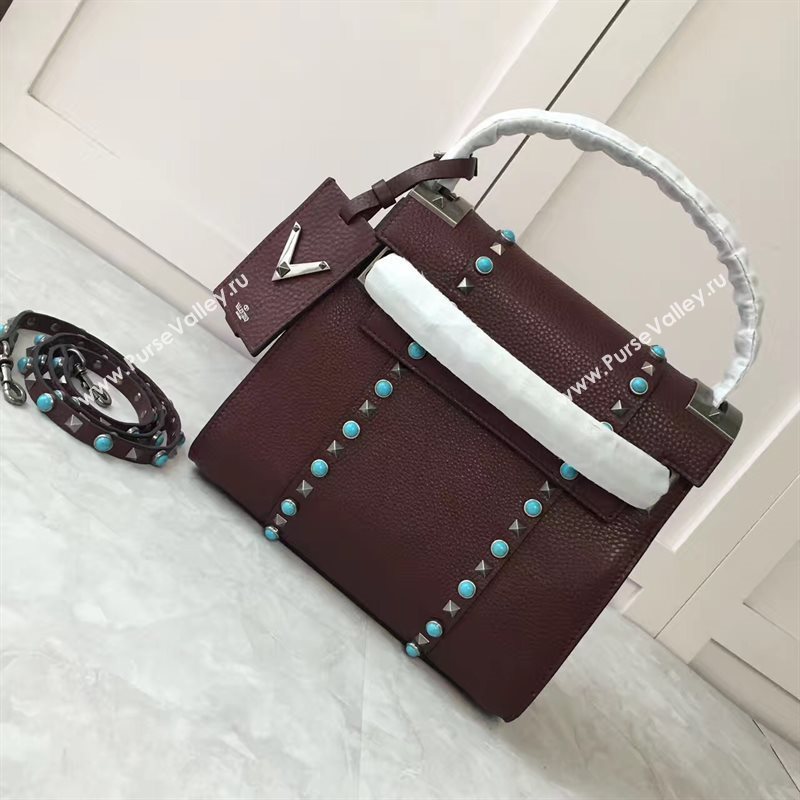 Valentino shoulder wine tote bag 4984