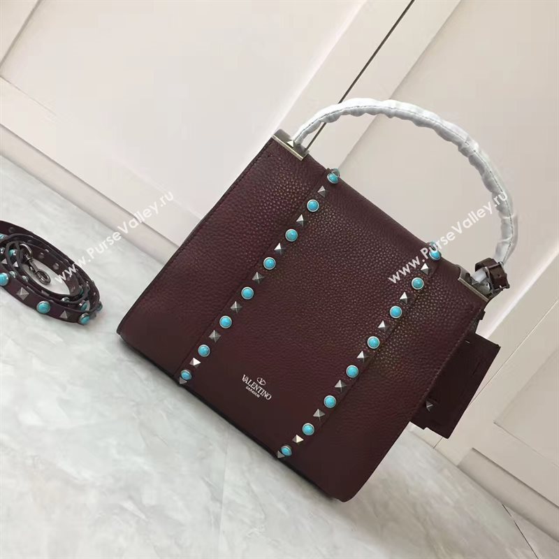 Valentino shoulder wine tote bag 4984