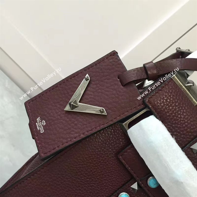 Valentino shoulder wine tote bag 4984