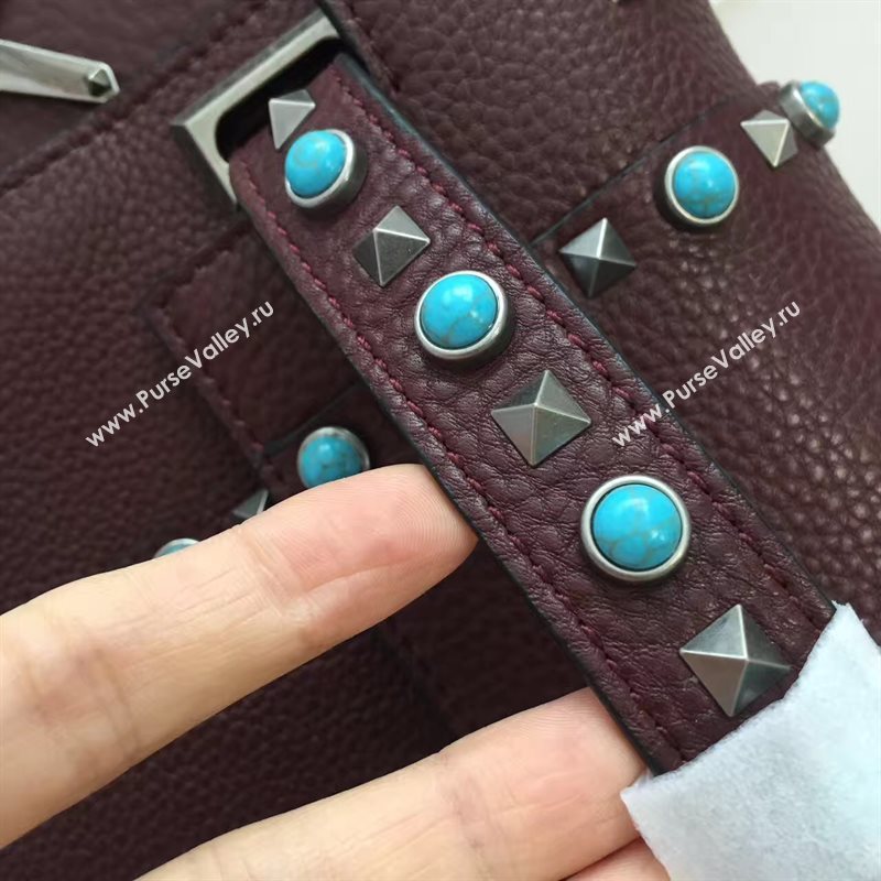 Valentino shoulder wine tote bag 4984