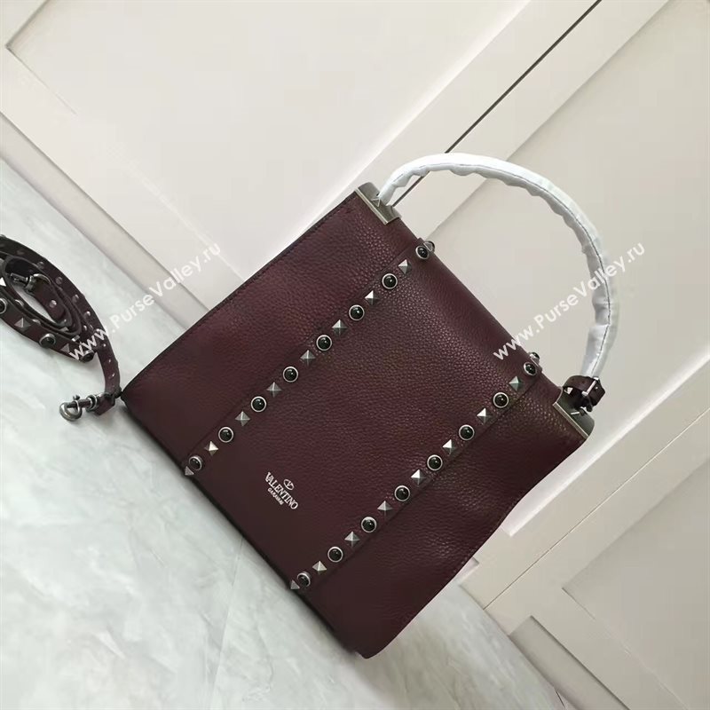 Valentino wine tote shoulder bag 4985