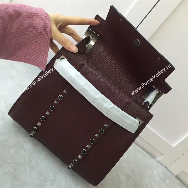 Valentino wine tote shoulder bag 4985