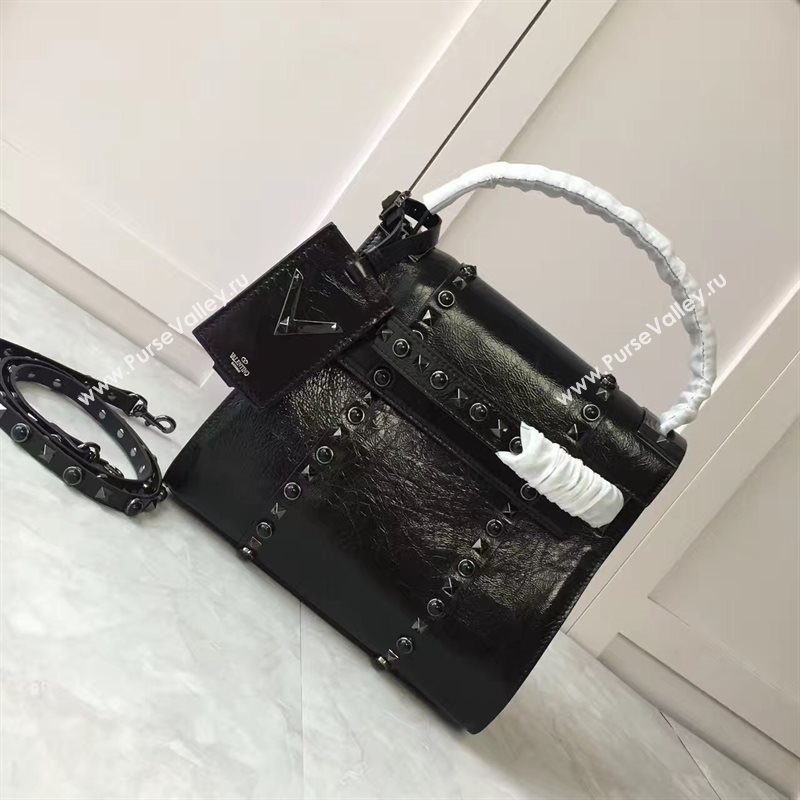 Valentino black tote shoulder bag 4986