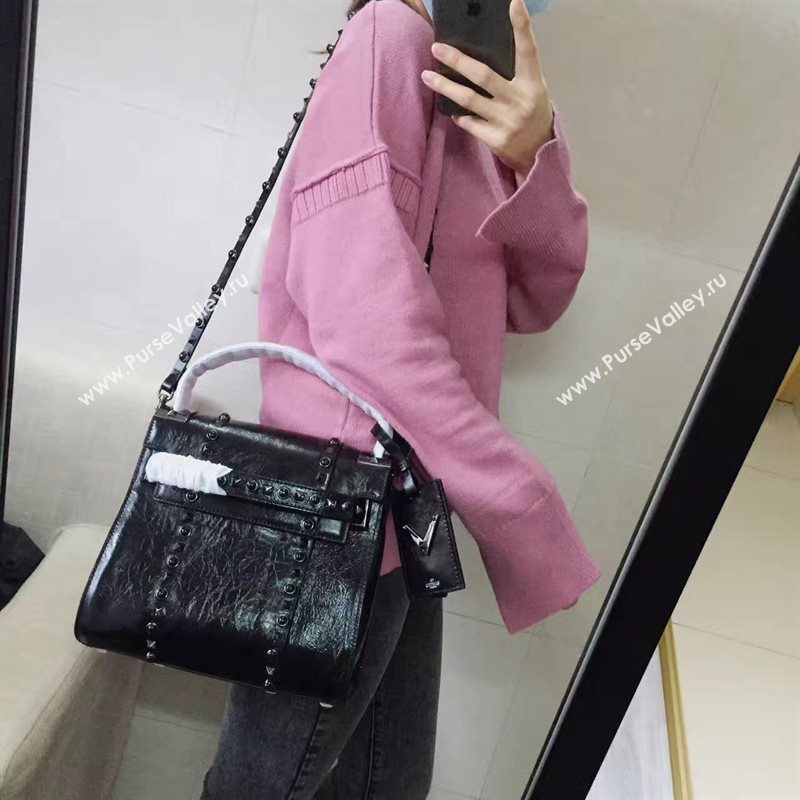 Valentino black tote shoulder bag 4986