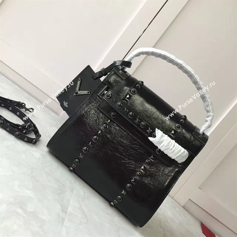 Valentino black tote shoulder bag 4986
