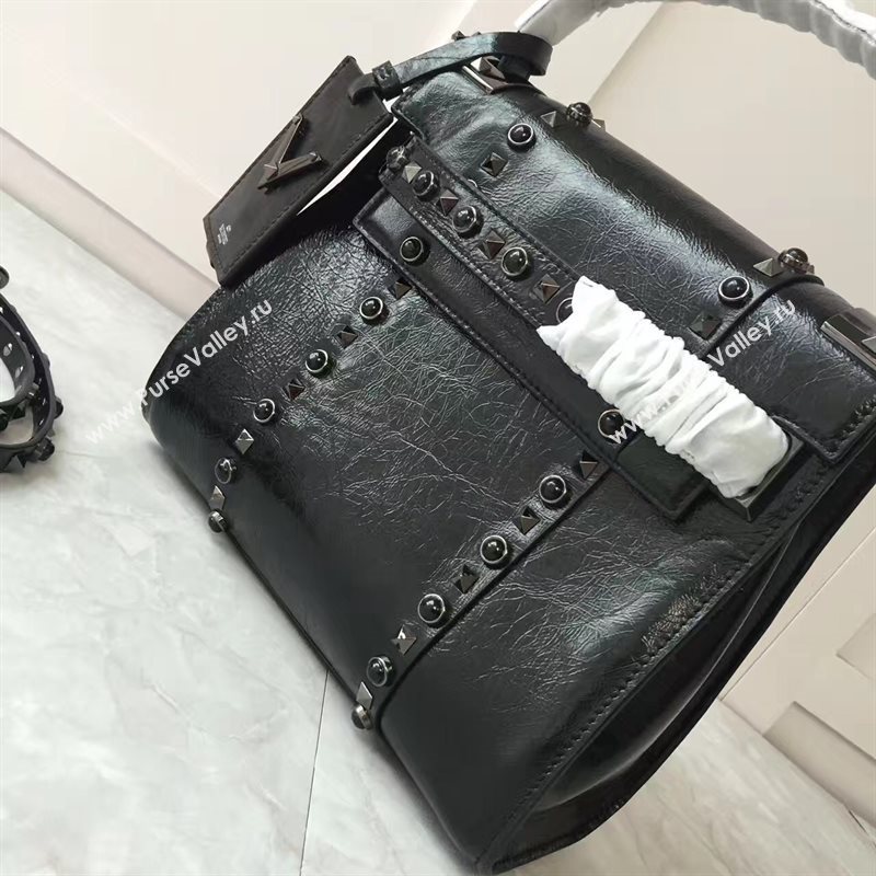 Valentino black tote shoulder bag 4986