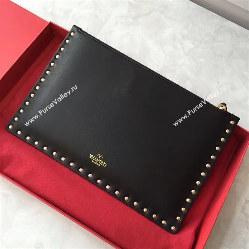 Valentino large black clutch bag 4989