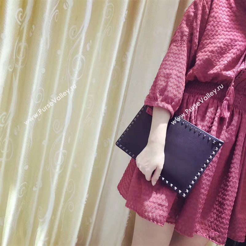 Valentino large black clutch bag 4989