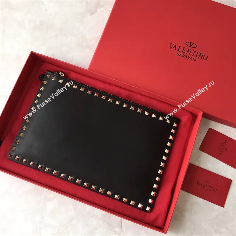 Valentino large black clutch bag 4989
